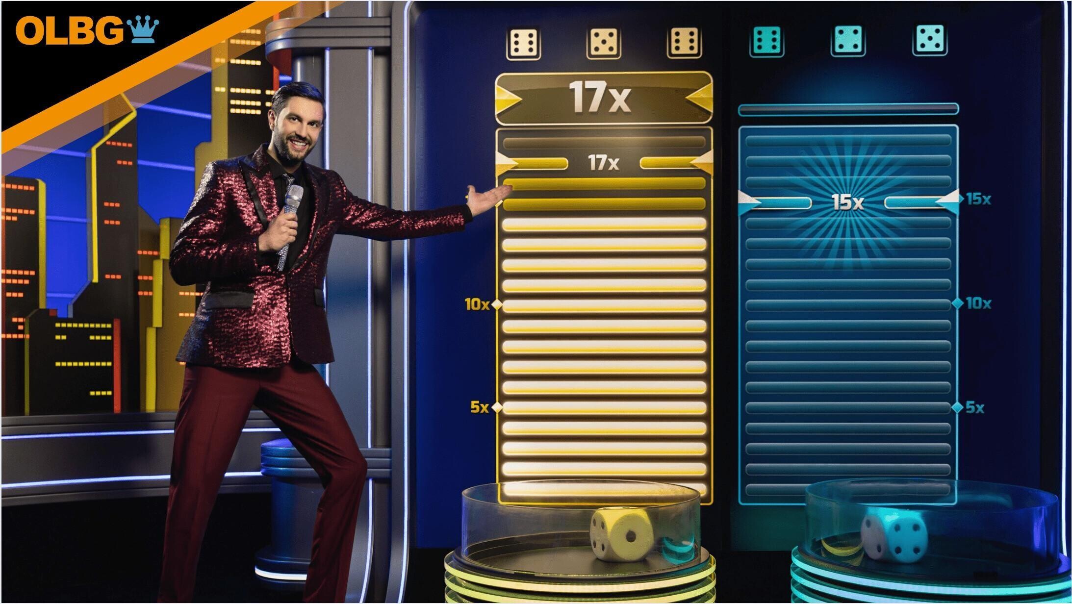 An OLBG-branded screenshot of the Boom City bonus rounds