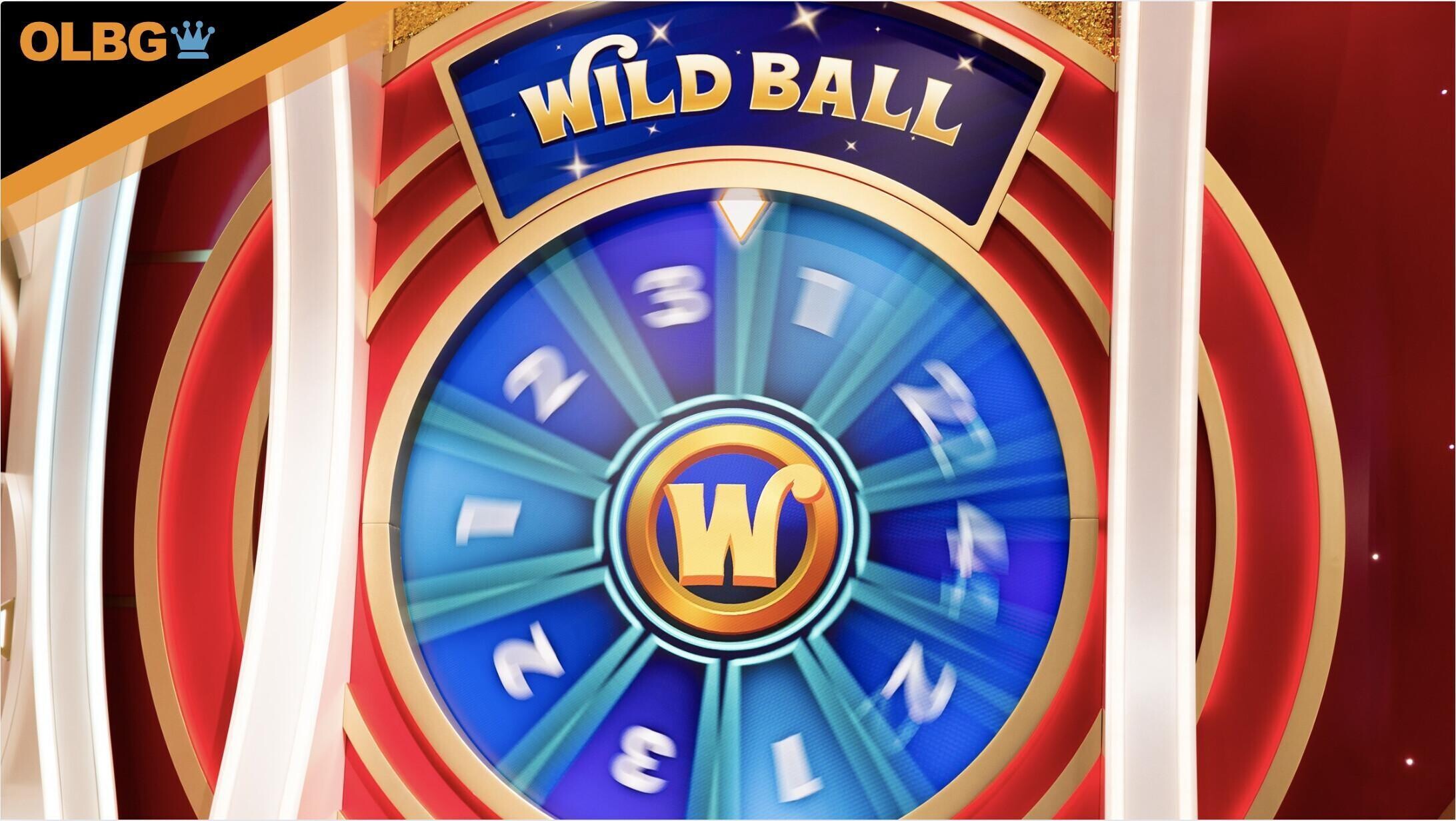 The Wild Ball bonus round at Vegas Ball Bonanza