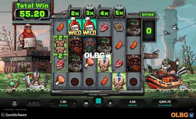 Frank’s Diner slot Last Stand Free Spins feature screenshot