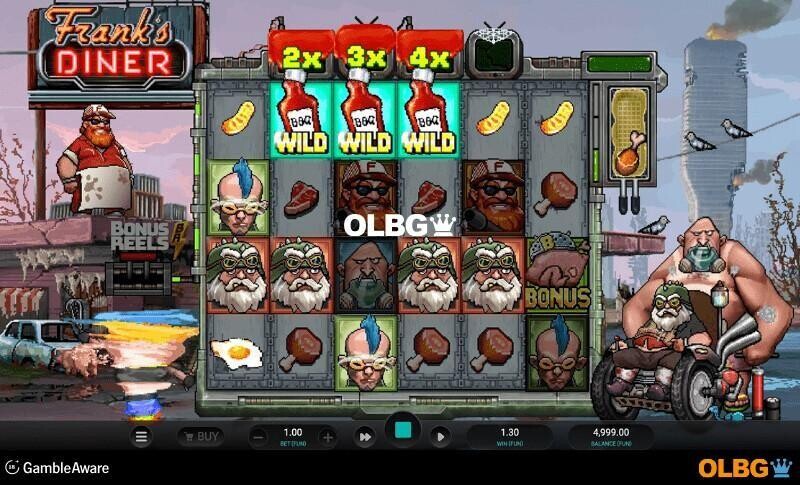 Frank’s Diner slot Re-Spin feature screenshot