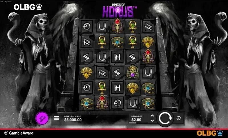 wings of horus slot base game screenshot