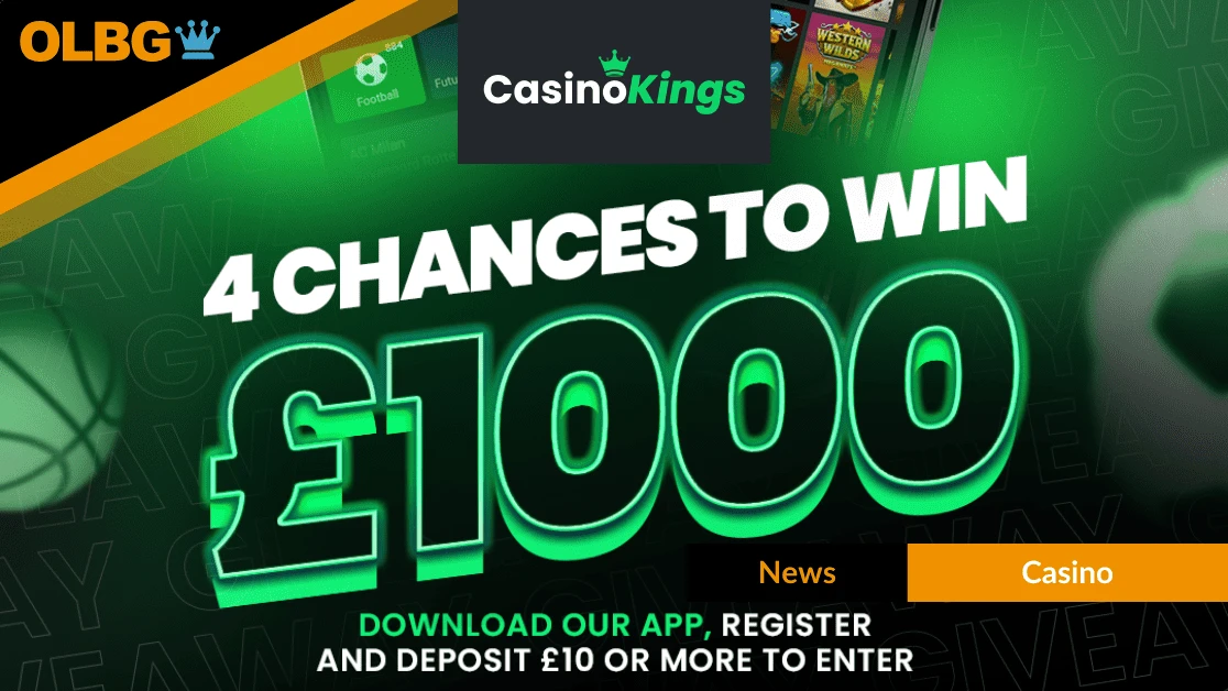 Casino Kings Giveaway: 4x £1,000 Real Cash Prizes to Celebrate New App Launch